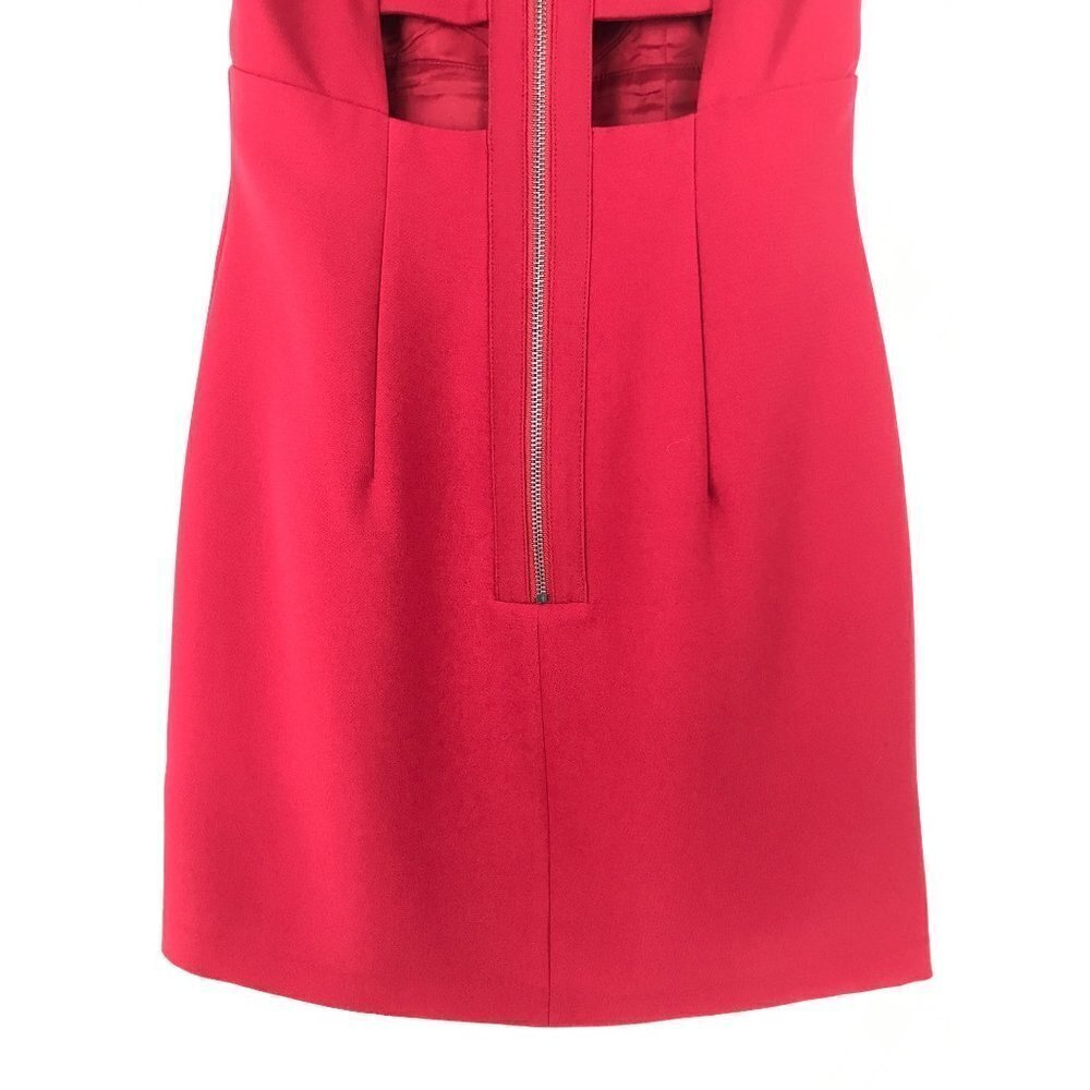 BCBG Generation Red Cut-Out Mini Dress Size 2 - Picture 8 of 16